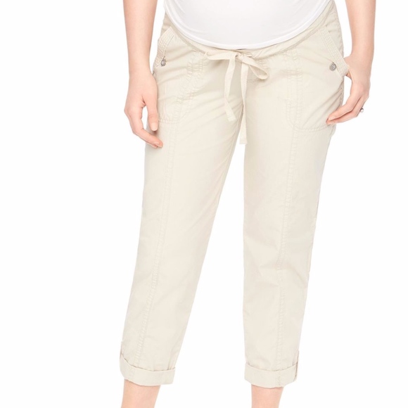 Motherhood Maternity Pants & Jumpsuits Secret Fit Belly Cargo Straight Maternity Pants